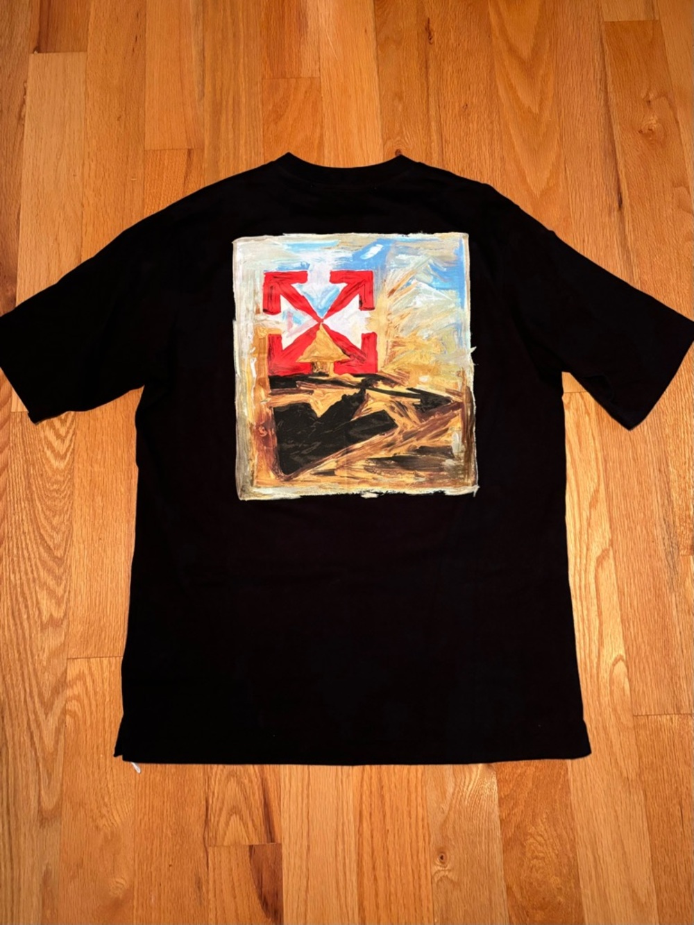 OFF-WHITE Arrow On Canvas Print Tshirt